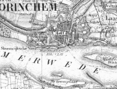 Kaart Gorinchem 1850