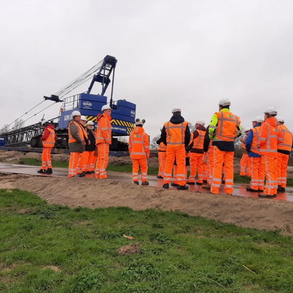 bewoners bij damwandstelling