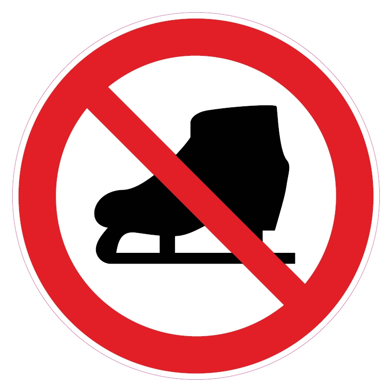 Verboden te schaatsen