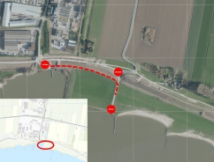 omleiding als pont niet vaart