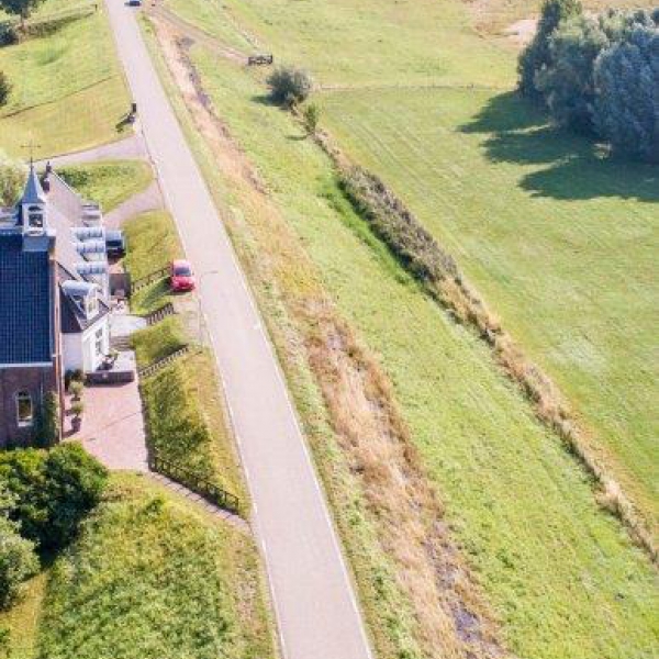 drone-foto van de weg