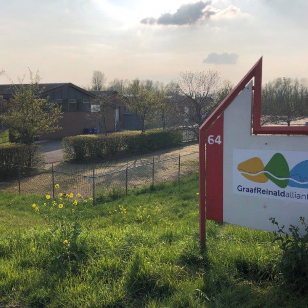 Bord van voormalige BUKO-gebouw