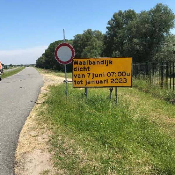 bord wegafsluiting